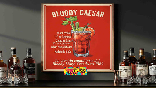 BLoody Caesar Poster - Cuadro Decorativo Bar , Cocina,Comedor,Living-Decoracion- Vintage