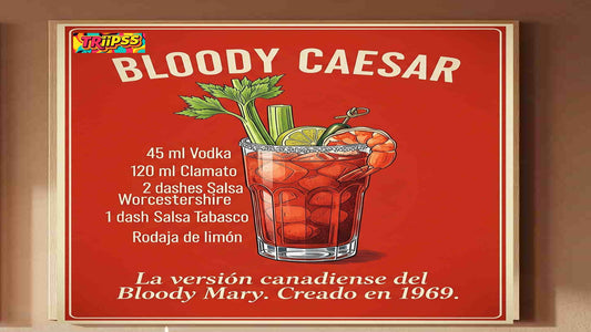 BLoody Caesar Poster - Cuadro Decorativo Bar , Cocina,Comedor,Living-Decoracion- Vintage