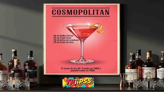 Póster Cosmopolitan - Cuadro Decorativo Bar,Cocina,Living,Comedor - Vintage - TRiiPSS