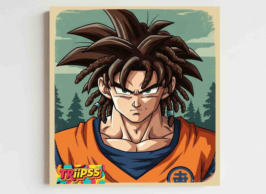 Póster 'Gokush' - Fan Art Ilustrado de Goku - Imprimible