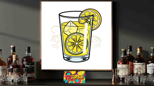 Póster Refresco de Limón - Cuadro Decorativo Imprimible para Cocina -Minimalista-TRiiPSS