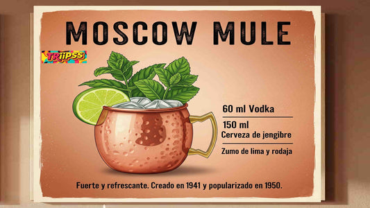 Moscow Mule -Poster Digital- Cuadro Decorativo Vintage Refrescante para Bar y Hogar - TRiiPSS