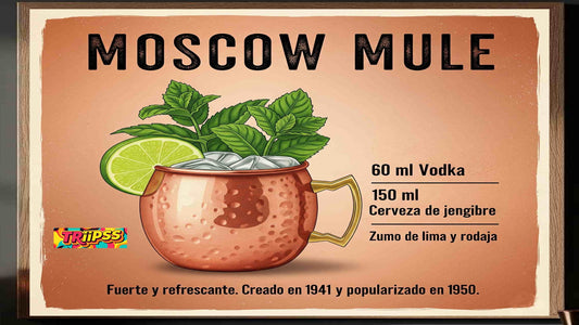 Moscow Mule -Poster Digital- Cuadro Decorativo Vintage Refrescante para Bar y Hogar - TRiiPSS