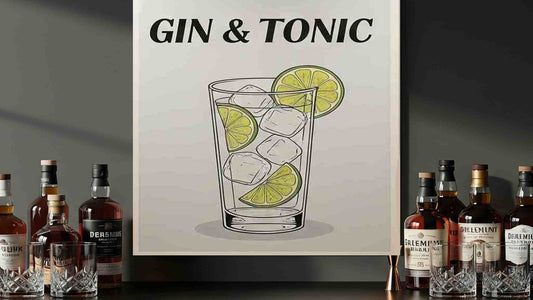 Pack "Trío de Clásicos" - 3 Posters/Cuadros Vintage para Bar: Negroni, Mojito y Gin Tonic - TRiiPSS