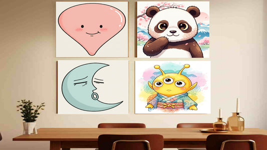 Pack 'Strange Friends' - Kit de 15 Ilustraciones Infantiles - Decoración Imprimible