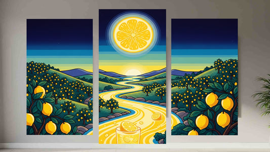 Lemonade River - Set de 3 Paneles Decorativos - Imprimible -TRiiPSS