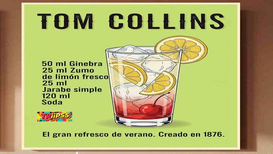 Tom Collins -Póster  Digital- Cuadro Decorativo Vintage para Bar y Hogar - TRiiPSS